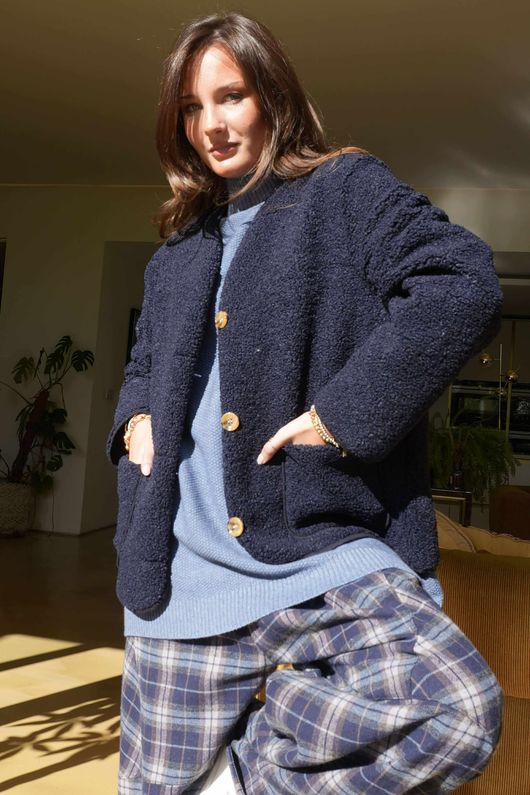 Highland Sherpa Jacket Navy /6 =